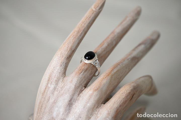 Joyeria: Anillo de plata de ley con onix - Talla 15 - Foto 7