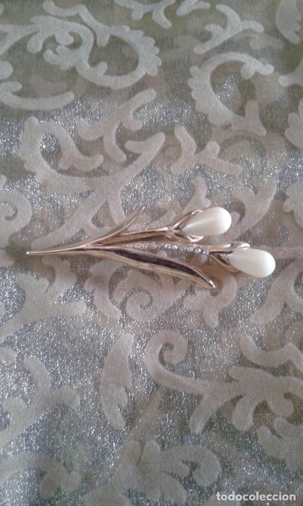 Joyeria: BROCHE CON CRISTALES O STRASS Y SIMIL PERLAS - Foto 2