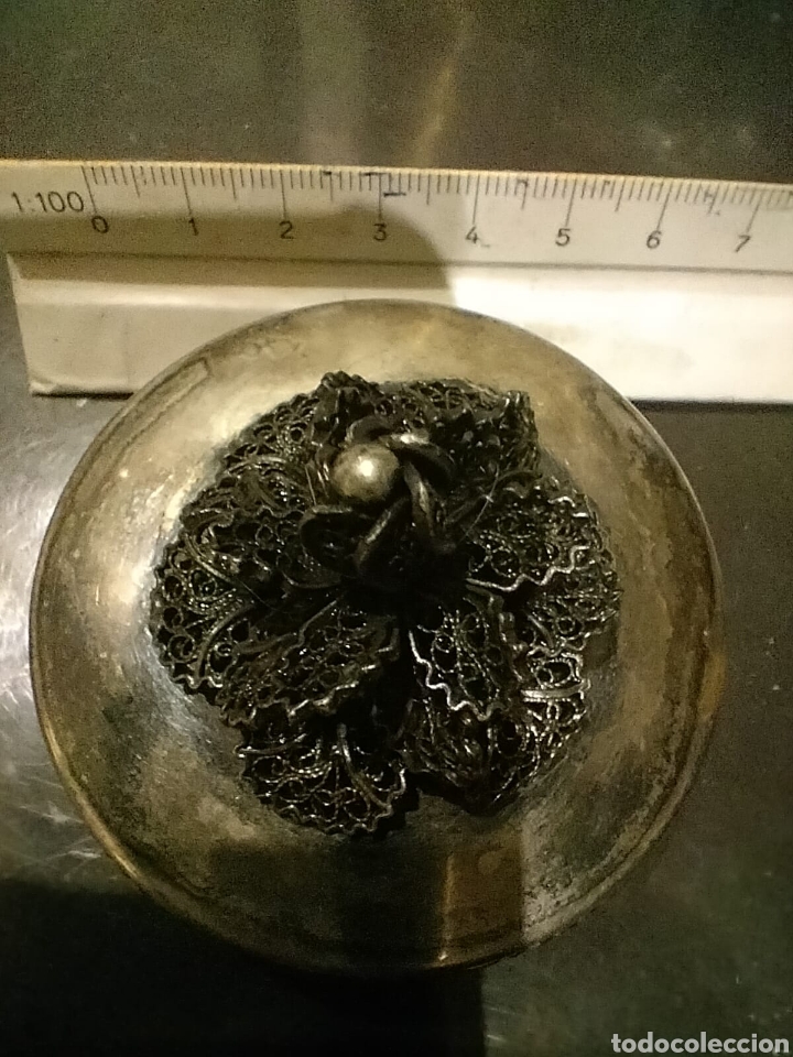 Joyeria: Antiguo pastillero de plata - Foto 1