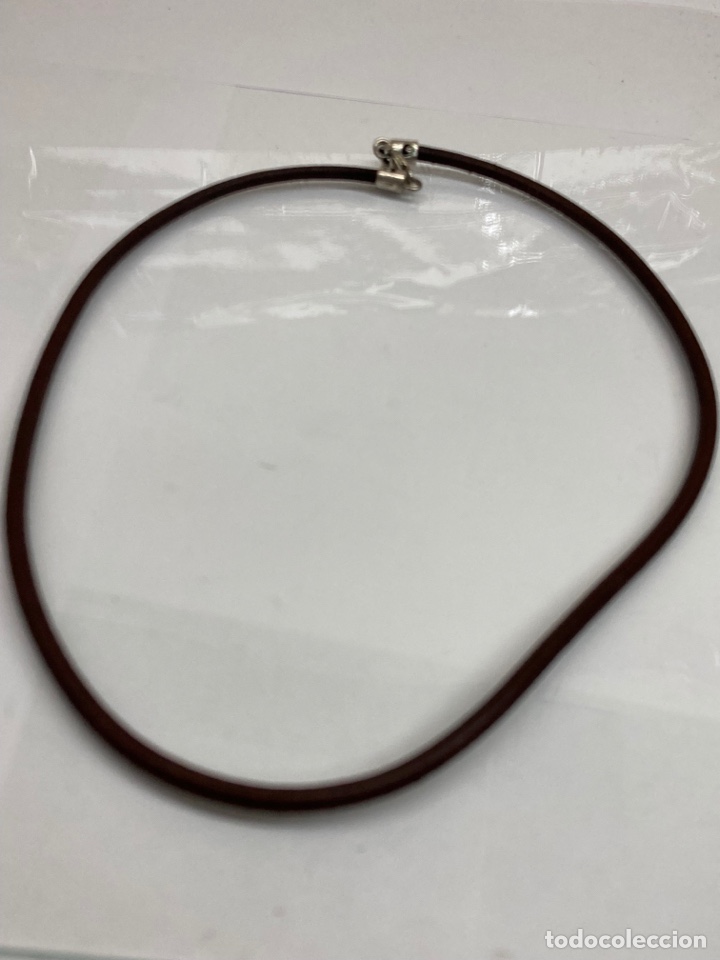 Joyeria: Collar de plata y cuero - Foto 1