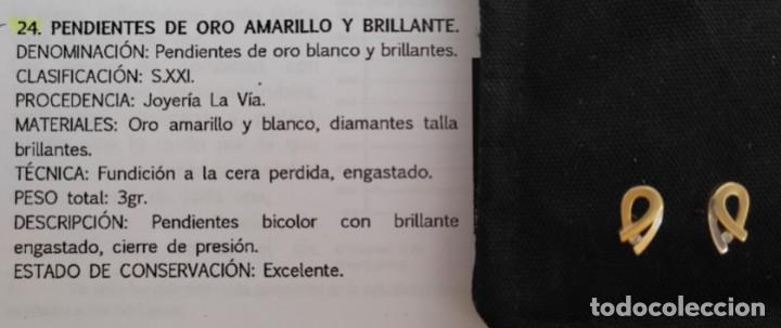 Joyeria: PENDIENTES DE ORO AMARILLO Y BRILLANTES - Foto 2