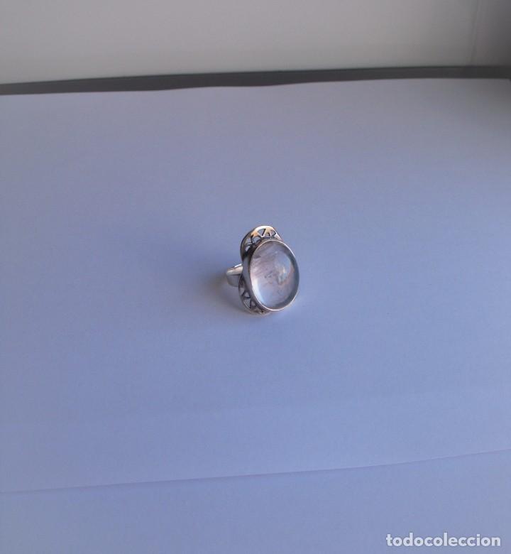 Joyeria: ANILLO DE CUARZO ROSA EN PLATA - Foto 1