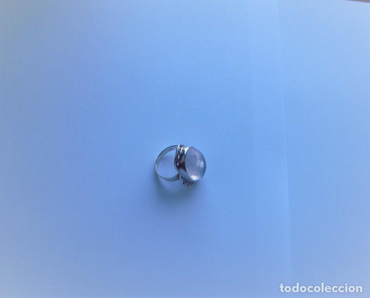 Joyeria: ANILLO DE CUARZO ROSA EN PLATA - Foto 2