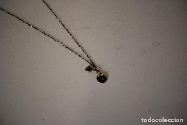 Joyeria: gargantilla plata dorada con la letra N - Foto 4