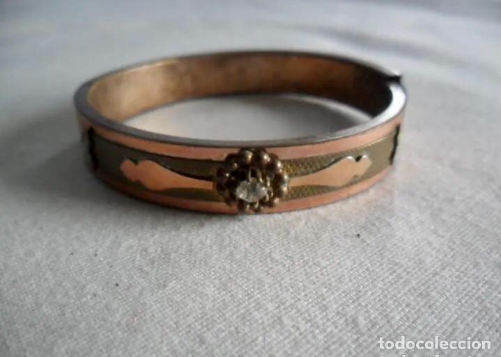 Joyeria: PULSERA EN COBRE Y PLATA SIGLO XIX - Foto 3