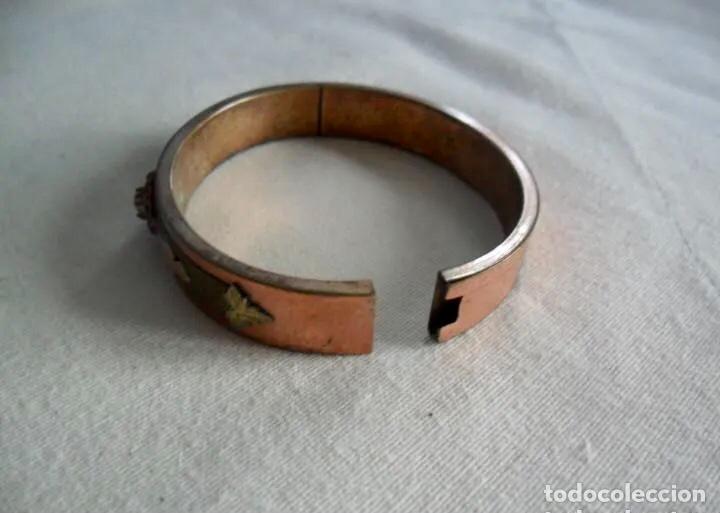 Joyeria: PULSERA EN COBRE Y PLATA SIGLO XIX - Foto 4