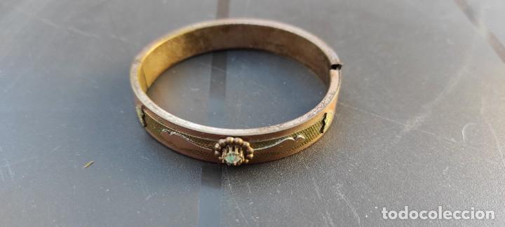 Joyeria: PULSERA EN COBRE Y PLATA SIGLO XIX - Foto 2