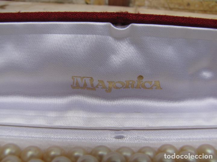 Joyeria: 21.- Collar perlas y plata. Estuche original. Maj&oacute;rica - Foto 8