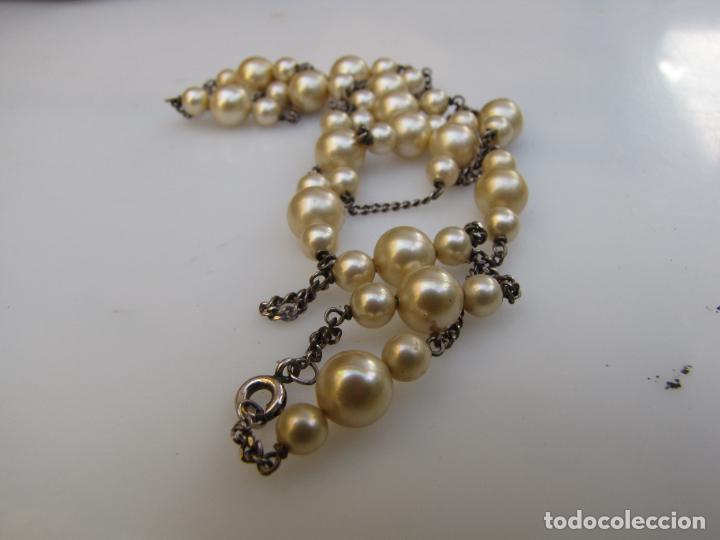 Joyeria: 24.- Collar de perlas alternadas con plata - Foto 5