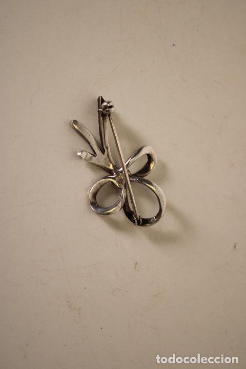 Joyeria: broche lazo plata marquesitas - Foto 2