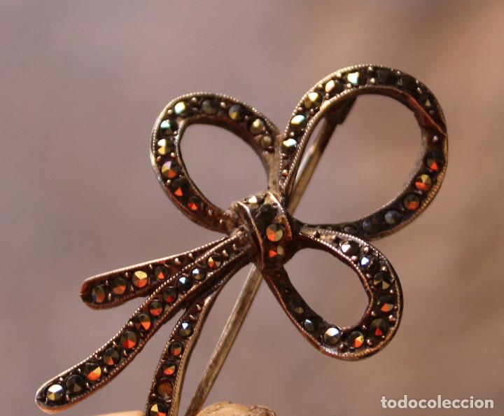 Joyeria: broche lazo plata marquesitas - Foto 3