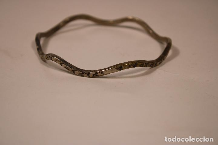 Joyeria: pulsera rigida plata ondas - Foto 2