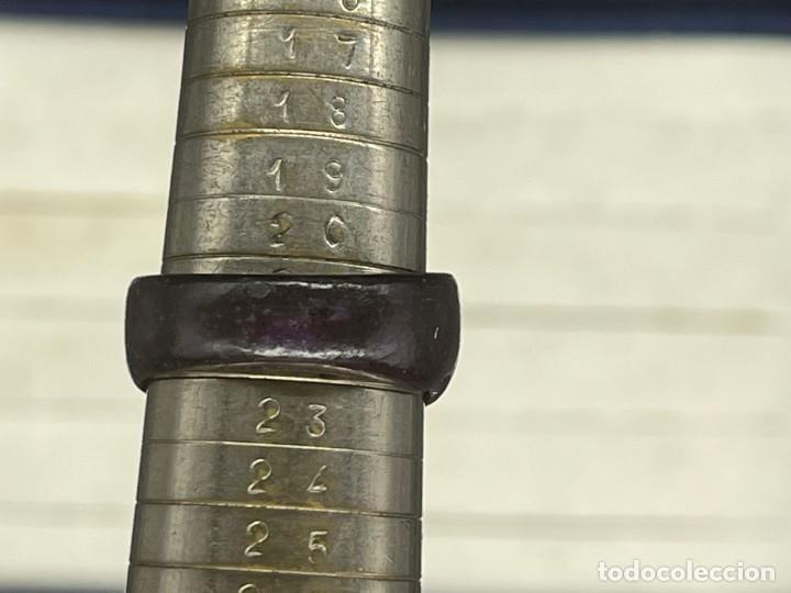 Joyeria: ANILLO DE MADERA COLOR MORADO A&Ntilde;OS 80 - Foto 2
