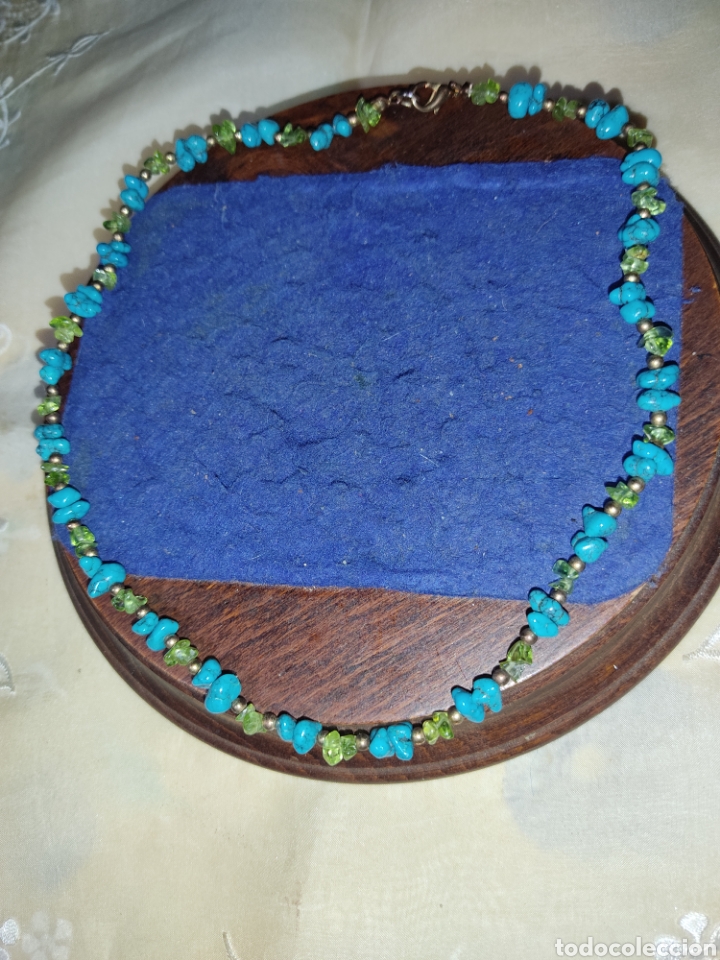 Joyeria: Collar de turquesas y cristales. - Foto 2