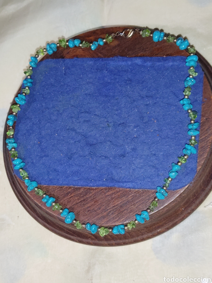 Joyeria: Collar de turquesas y cristales. - Foto 3