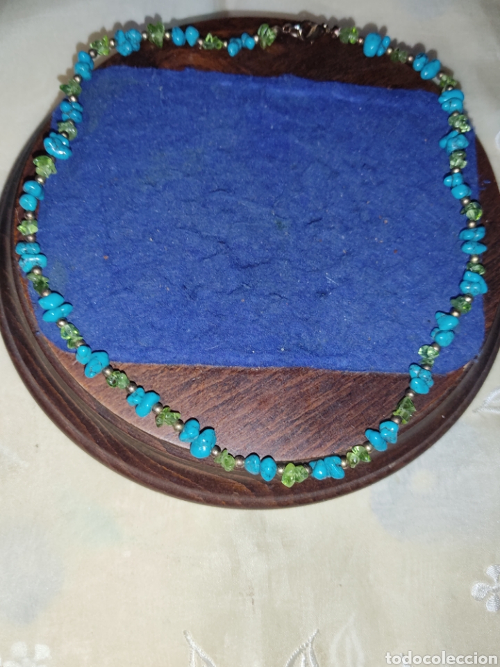 Joyeria: Collar de turquesas y cristales. - Foto 4
