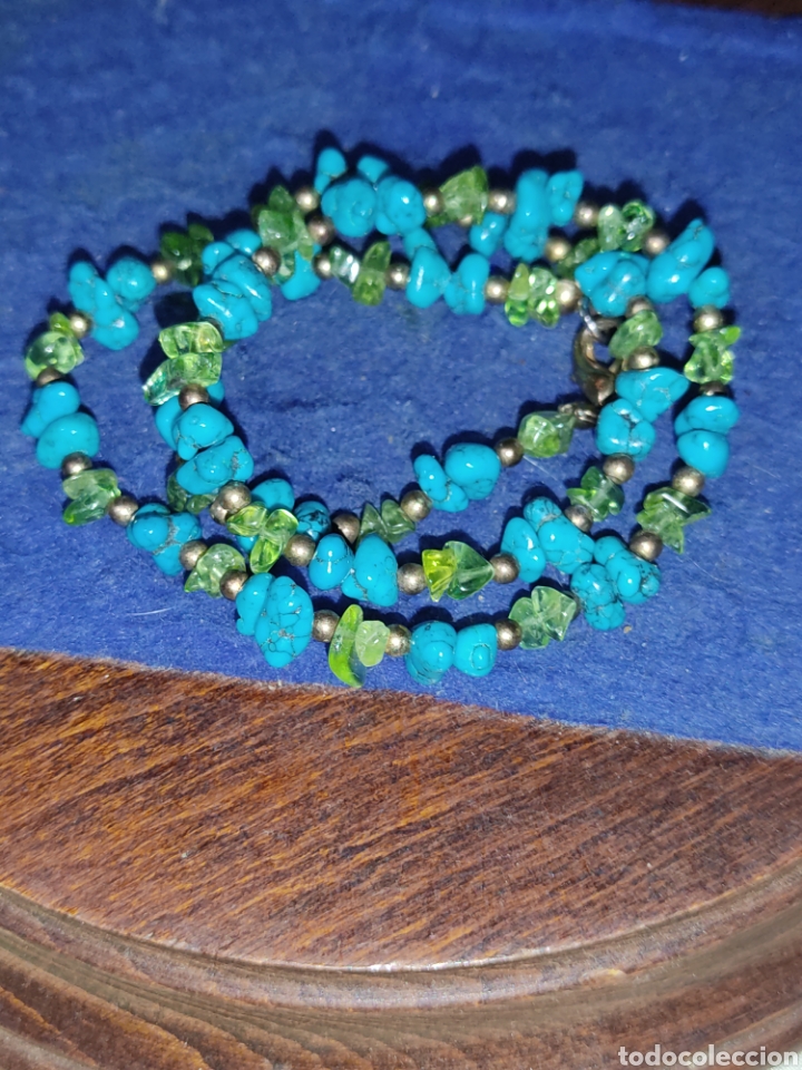 Joyeria: Collar de turquesas y cristales. - Foto 5