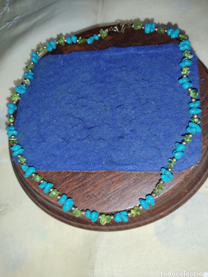 Joyeria: Collar de turquesas y cristales. - Foto 1