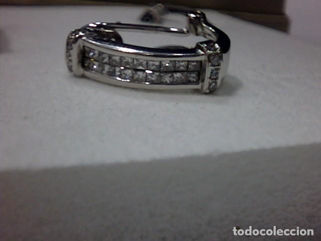 Joyeria: pendientes y anillo oro blanco 18 kts - Foto 9