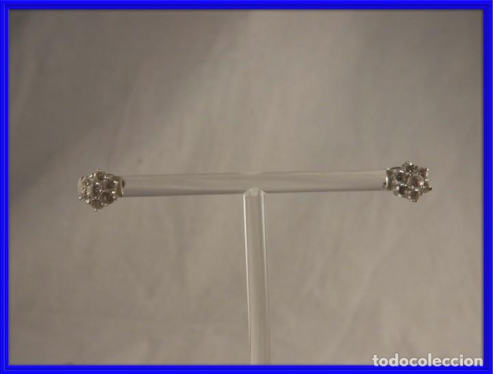 Joyeria: PENDIENTES DE PLATA Y ZIRCONITAS EN PERFECTO ESTADO - Foto 1