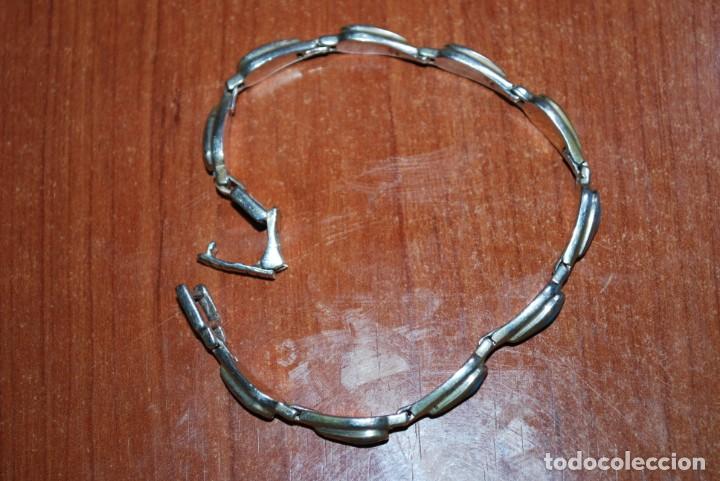 Joyeria: Pulsera de plata de ley con turquesa. - Foto 2