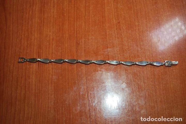 Joyeria: Pulsera de plata de ley con turquesa. - Foto 3