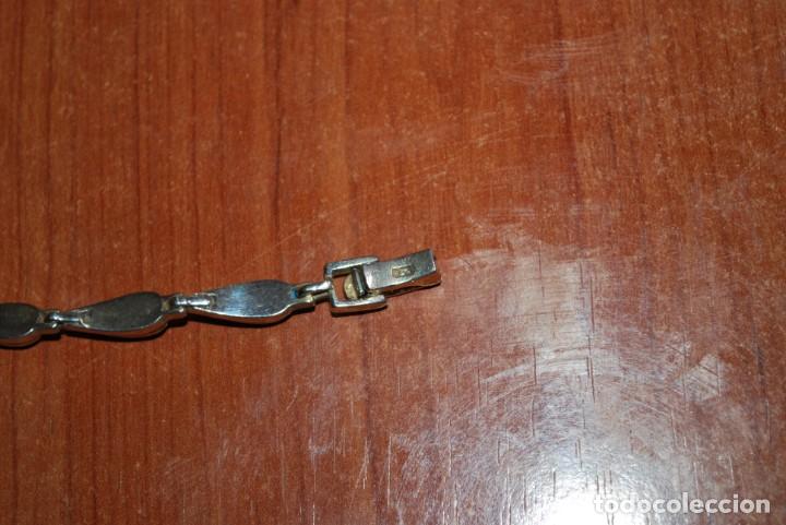Joyeria: Pulsera de plata de ley con turquesa. - Foto 4