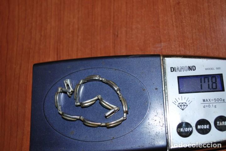 Joyeria: Pulsera de plata de ley con turquesa. - Foto 7