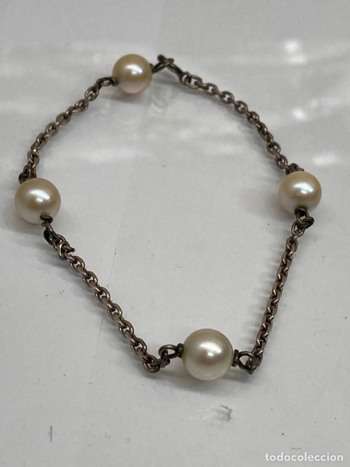 Joyeria: Pulsera de plata y perlas - Foto 1