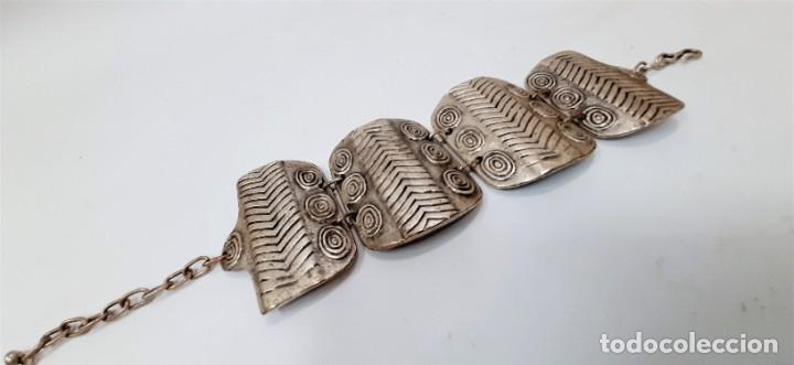 Joyeria: Pulsera pesada Tile Chunky chapada en plata - Foto 2