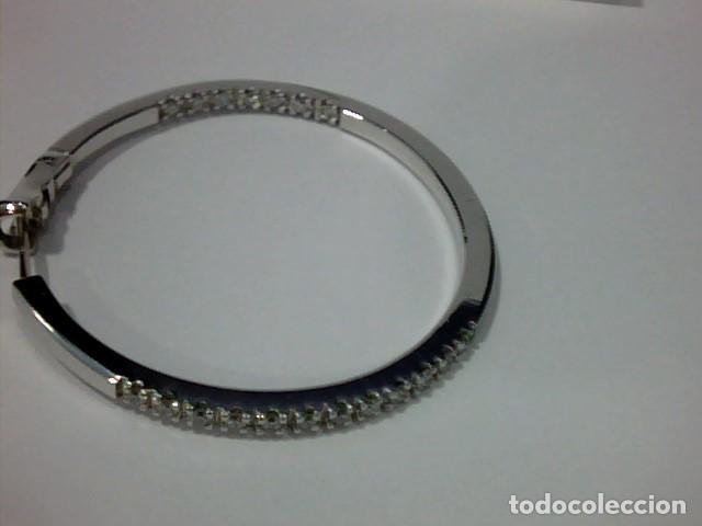 Joyeria: aros oro blanco 18 kts con diamantes - Foto 4