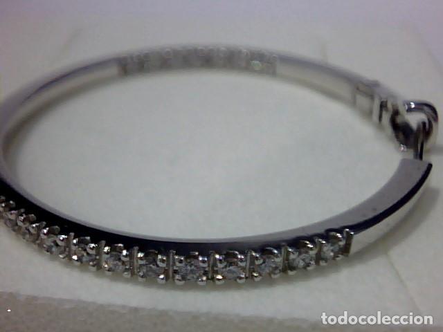 Joyeria: aros oro blanco 18 kts con diamantes - Foto 6