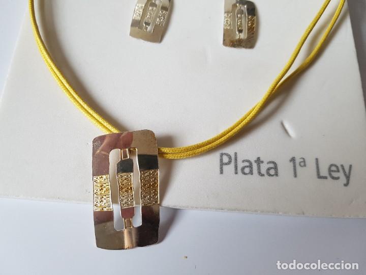 Joyeria: Conjunto de collar con pendientes **Plata de 1&ordf; Ley** - Foto 1