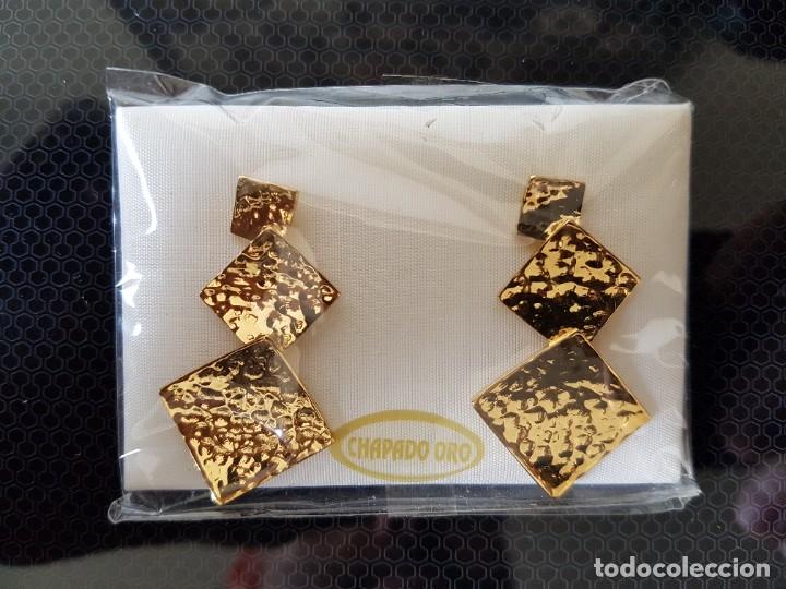Joyeria: Pendientes Chapados de Oro - Foto 1