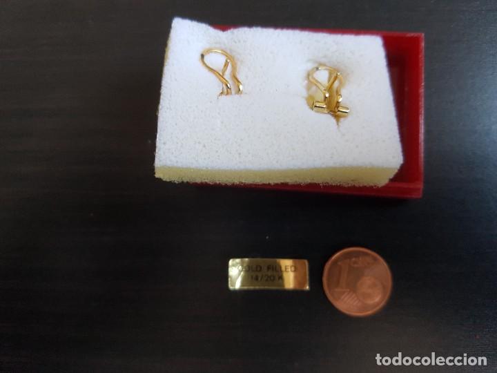 Joyeria: Pendientes de Oro Gold Filled // con cierre catal&aacute;n. - Foto 2