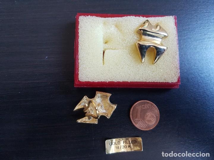 Joyeria: Pendientes de Oro Gold Filled // con cierre catal&aacute;n. - Foto 3
