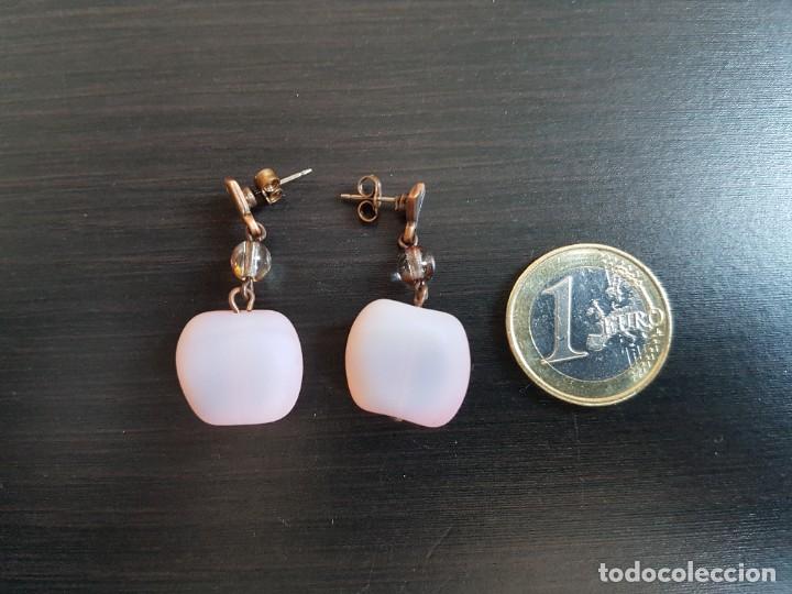 Joyeria: Pendientes con Piedra Rosa - Foto 1
