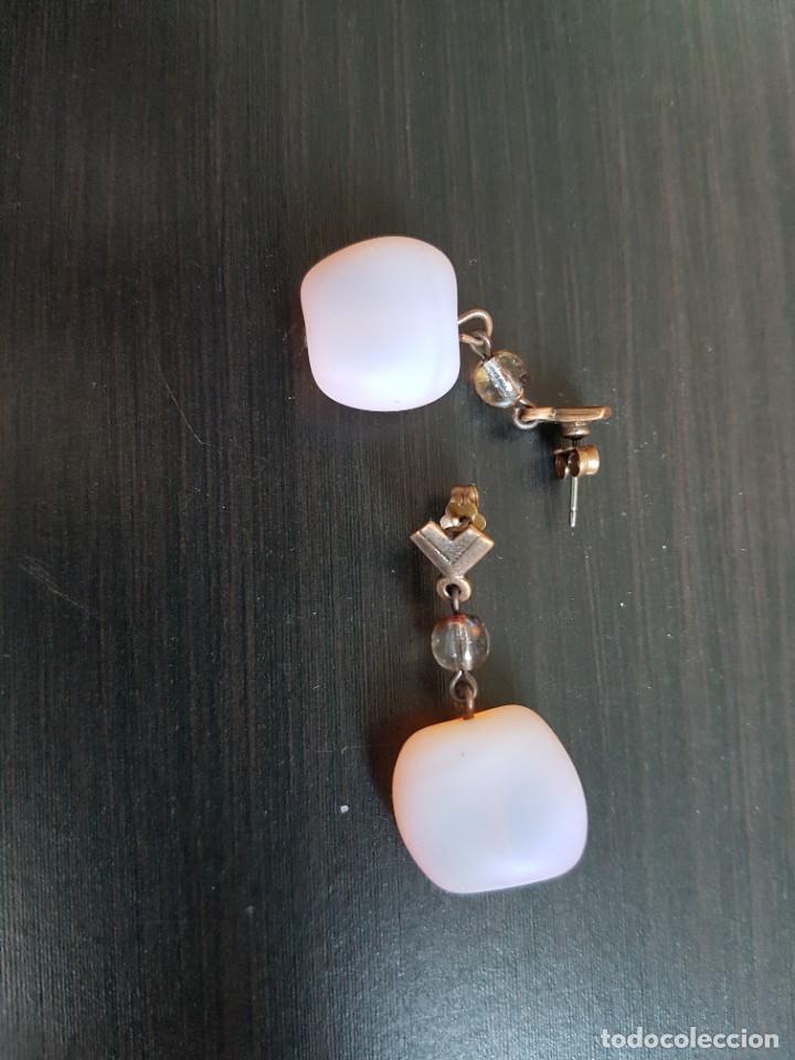Joyeria: Pendientes con Piedra Rosa - Foto 2