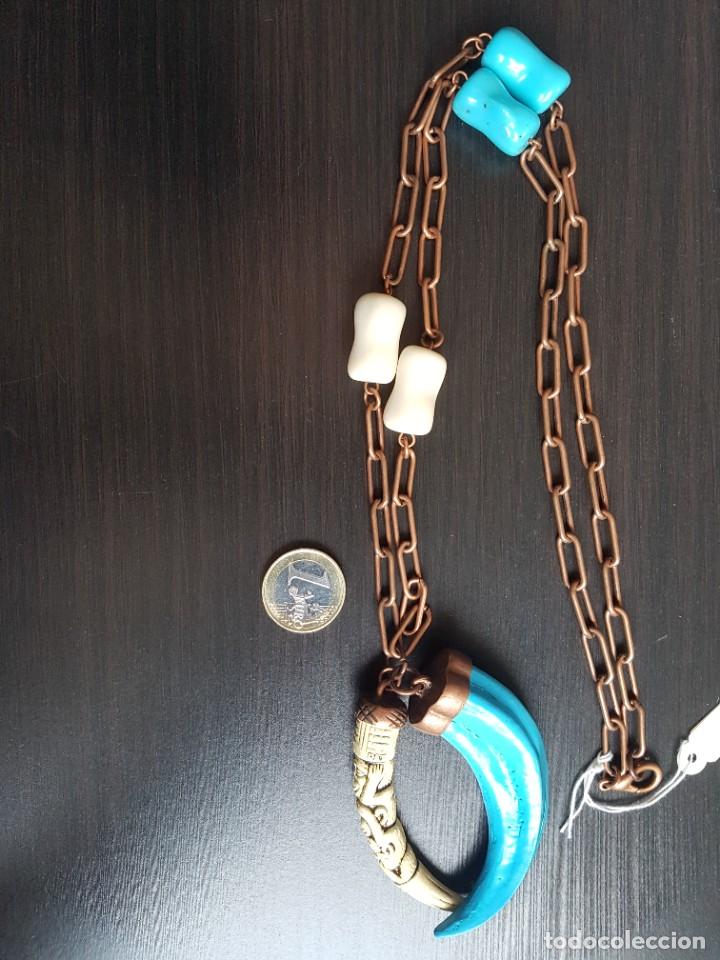 Joyeria: Collar grande colmillos 3 monos - Foto 3