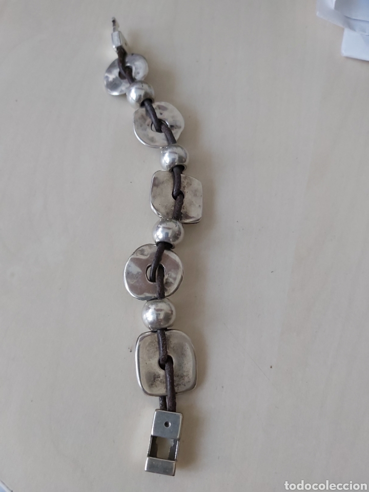 Joyeria: Pulsera de cuero y Zamak. - Foto 3