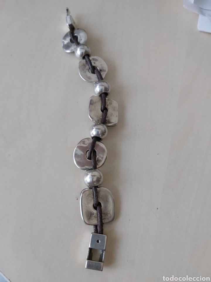 Joyeria: Pulsera de cuero y Zamak. - Foto 4