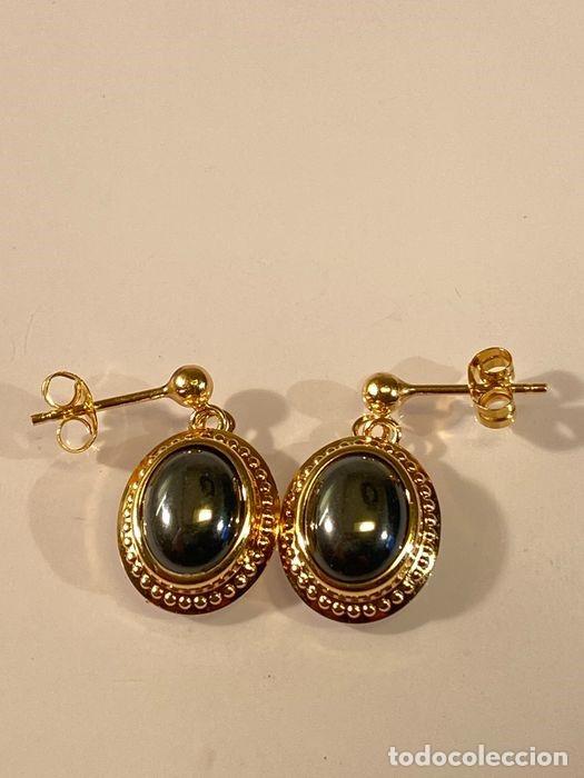 Joyeria: Pendientes oro 18 kt con hematitas - Foto 2
