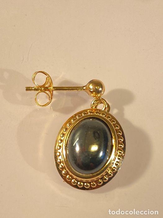 Joyeria: Pendientes oro 18 kt con hematitas - Foto 3