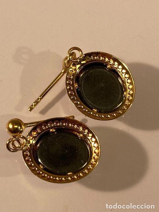 Joyeria: Pendientes oro 18 kt con hematitas - Foto 4