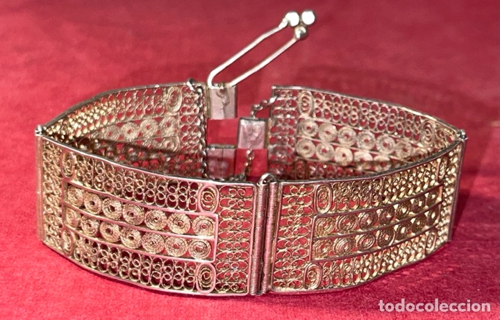 Joyeria: Antigua pulsera en filigrana - Foto 2
