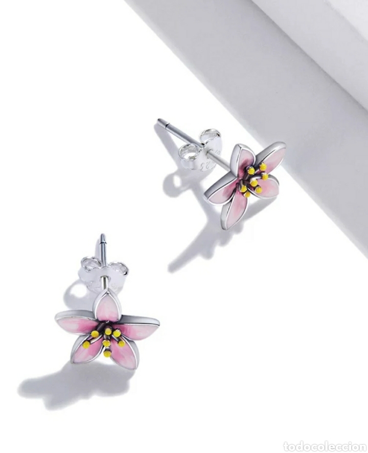 Joyeria: Pendientes de Plata Flor ENV&Iacute;O GRATIS!! - Foto 2