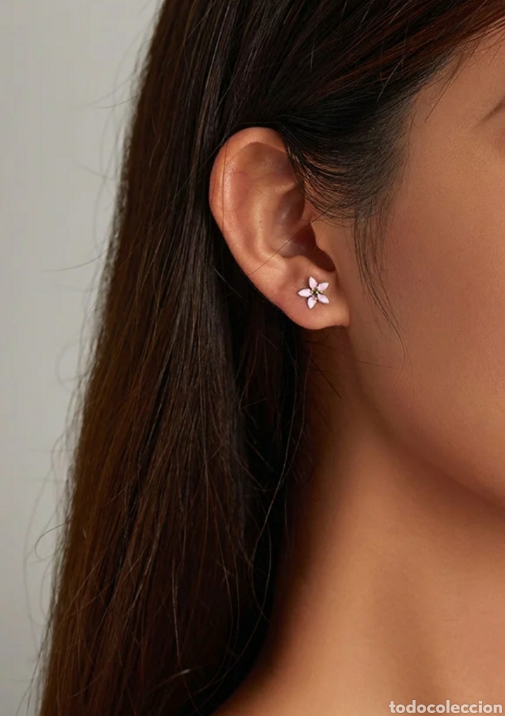 Joyeria: Pendientes de Plata Flor ENV&Iacute;O GRATIS!! - Foto 5