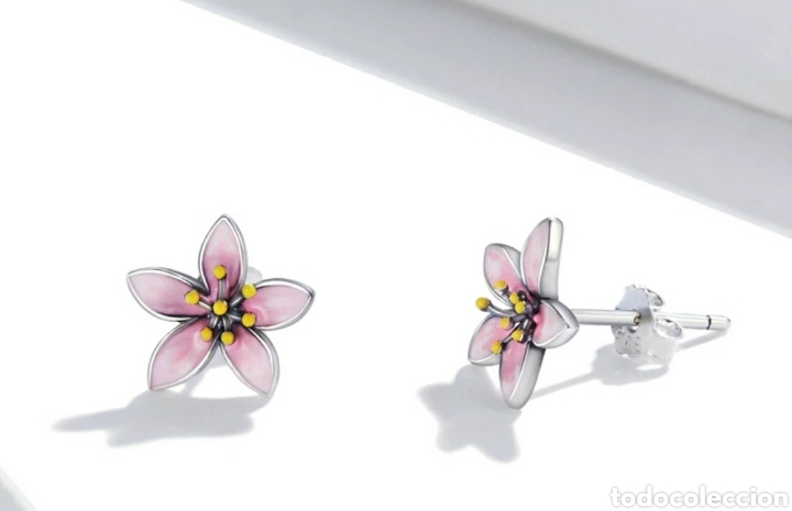 Joyeria: Pendientes de Plata Flor ENV&Iacute;O GRATIS!! - Foto 1
