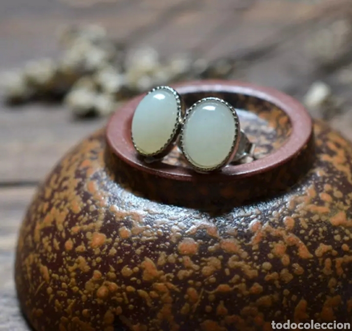 Joyeria: Pendientes de Plata y Jade ENV&Iacute;O GRATIS!! - Foto 2
