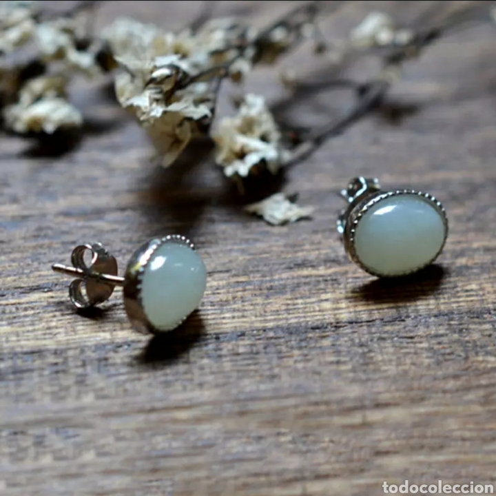 Joyeria: Pendientes de Plata y Jade ENV&Iacute;O GRATIS!! - Foto 4